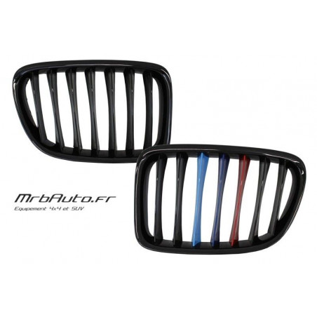 Glanzende zwarte roosters M-look voor BMW X1
