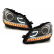 PHARE BLACK MERCEDES CLASSE C W204