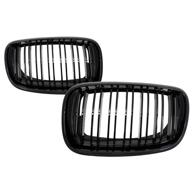 Rejilla delantera negra brillante con aspecto M para BMW X5 X6