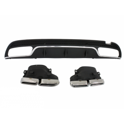 DIFFUSEUR + ECHAPPEMENT LOOK C63 POUR MERCEDES CLASSE C W205