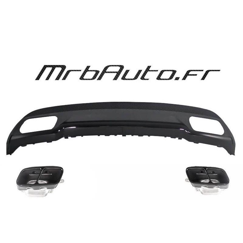 DIFFUSEUR + ECHAPPEMENT LOOK C63 POUR MERCEDES CLASSE C W205