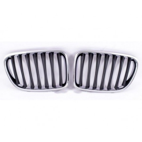 Grelhas cromadas pretas para BMW X1 E84 Grelhas cromadas pretas para BMW X1 E84