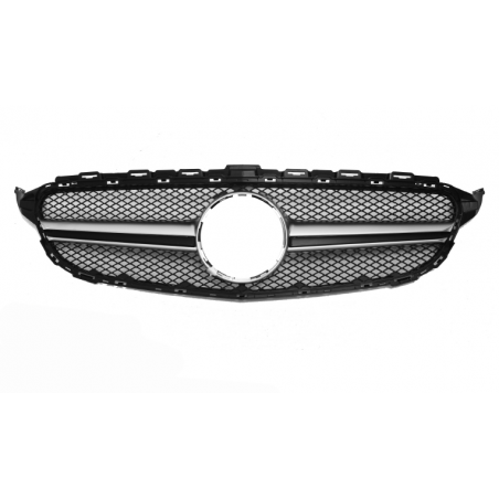 CALANDRE AMG SILVER POUR MERCEDES CLASSE C W205 CALANDRE AMG SILVER POUR MERCEDES CLASSE C W205