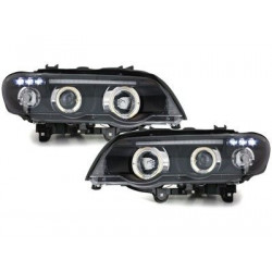 Faróis LED Angel Eyes BMW X5 e53 1999-2003