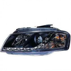 PHARE AVANT LED NOIR POUR AUDI A3 8P 03-08