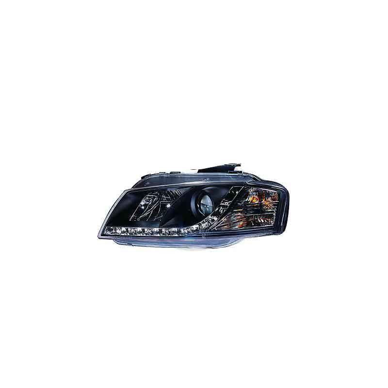 PHARE AVANT LED NOIR POUR AUDI A3 8P 03-08