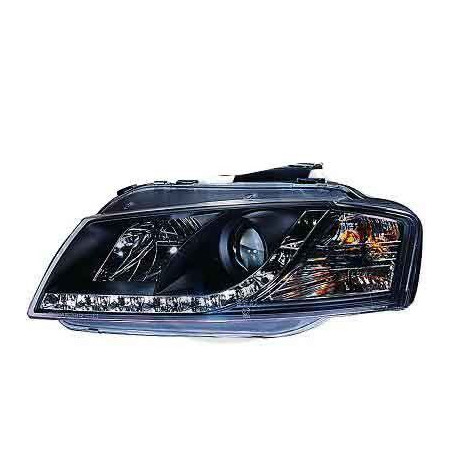 PHARE AVANT LED NOIR POUR AUDI A3 8P 03-08 PHARE AVANT LED NOIR POUR AUDI A3 8P 03-08