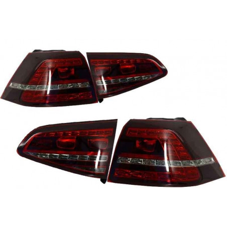 PILOTOS TRASEROS LED TINTADOS PARA VOLKSWAGEN GOLF 7 LOOK GTI PILOTOS TRASEROS LED TINTADOS PARA VOLKSWAGEN GOLF 7 LOOK GTI
