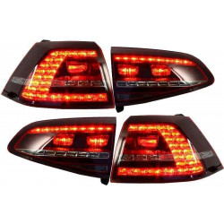 FEUX ARRIERE LED TEINTÉ POUR VOLKSWAGEN GOLF 7 LOOK GTI