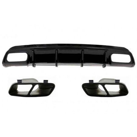 DIFUSOR + ESCAPE LOOK A45 PARA MERCEDES CLASE A W176 DIFUSOR + ESCAPE LOOK A45 PARA MERCEDES CLASE A W176