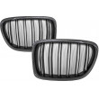 Glanzende zwarte dubbele nierengrilles voor BMW X1 E84