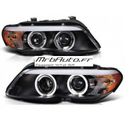 Fari Angel Eyes XENON DS2+H7 per BMW X5 E53 dal 2003 al 2007
