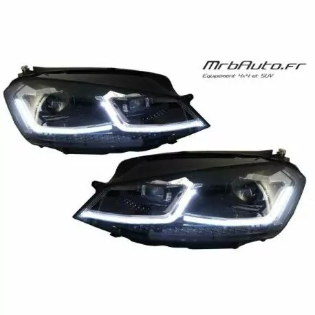 PHARES LED LOOK R POUR VOLKSWAGEN GOLF 7 