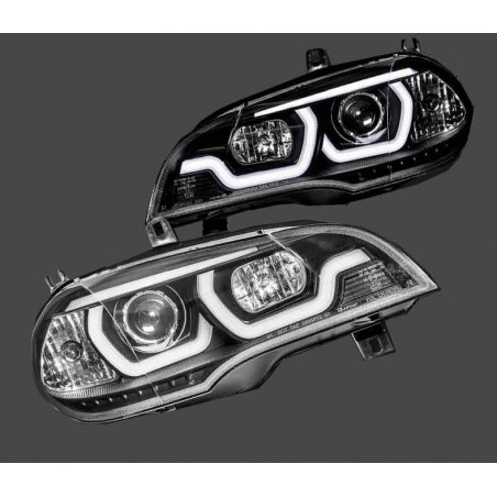 PHARES NOIR XENON LED LOOK FACELIFT POUR BMW X5 E70