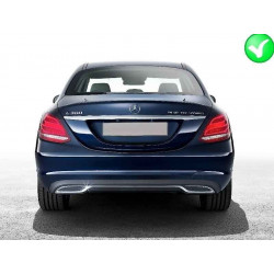 DIFFUSEUR + ECHAPPEMENT LOOK C63 POUR MERCEDES CLASSE C W205
