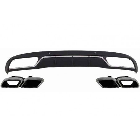 DIFFUSOR + AUSPUFF LOOK C63 FÜR MERCEDES C-KLASSE W205 DIFFUSOR + AUSPUFF LOOK C63 FÜR MERCEDES C-KLASSE W205