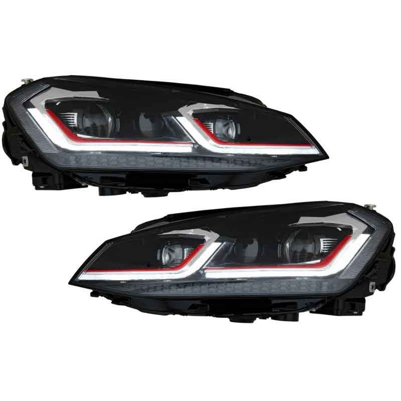 PHARES LED FACELIFT GTI POUR VOLKSWAGEN GOLF 7 