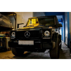 PARRILLA GTR NEGRA CON ESTILO G65 AMG PARA MERCEDES CLASE G W463