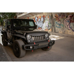Metallstoßstange für JEEP Wrangler / Rubicon JK Look Hard Rock Style