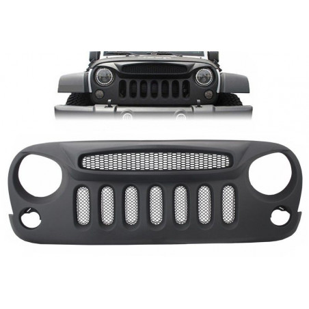 CALANDRE NOIR MATE JEEP WRANGLER / RUBICON