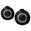 FAROS DELANTEROS CON DISEÑO FACIAL NEGRO PARA MERCEDES CLASE G W463