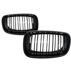 Rejilla delantera negra brillante con aspecto M para BMW X5 X6