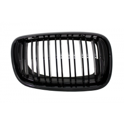 Rejilla delantera negra brillante con aspecto M para BMW X5 X6