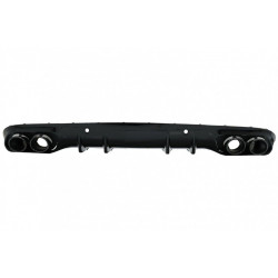 ZWARTE C43 DIFFUSER PACK VOOR MERCEDES C-KLASSE COUPE W205
