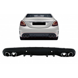 PACK DIFFUSEUR CHROME C43 POUR MERCEDES CLASSE C COUPE W205