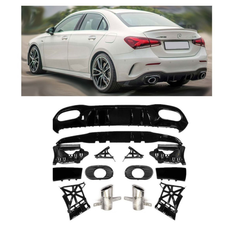 DIFFUSEUR + ECHAPPEMENT LOOK A35 POUR MERCEDES CLASSE A W177