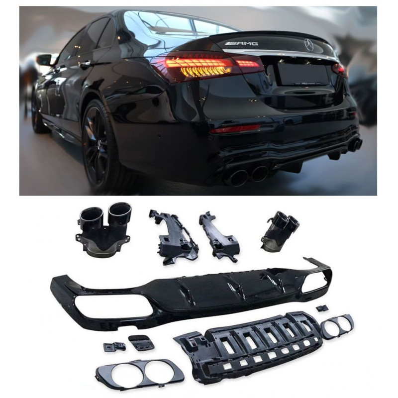 PACK DIFFUSEUR BLACK LOOK AMG E63 POUR MERCEDES CLASSE E W213 FACELIFT