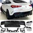 Diffuseur look 63 AMG chrome pour GLE COUPÉ C167 - 1