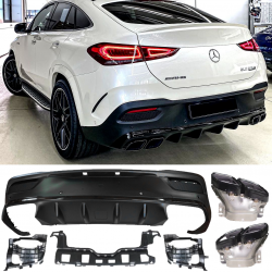 Diffuseur look 63 AMG black pour GLE COUPÉ C167 - 1