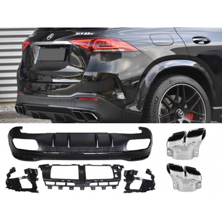 Diffuser look 63 AMG chroom voor GLE W167 - 1