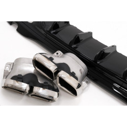 DIFFUSEUR CHROME LOOK C63 POUR MERCEDES CLASSE C W206