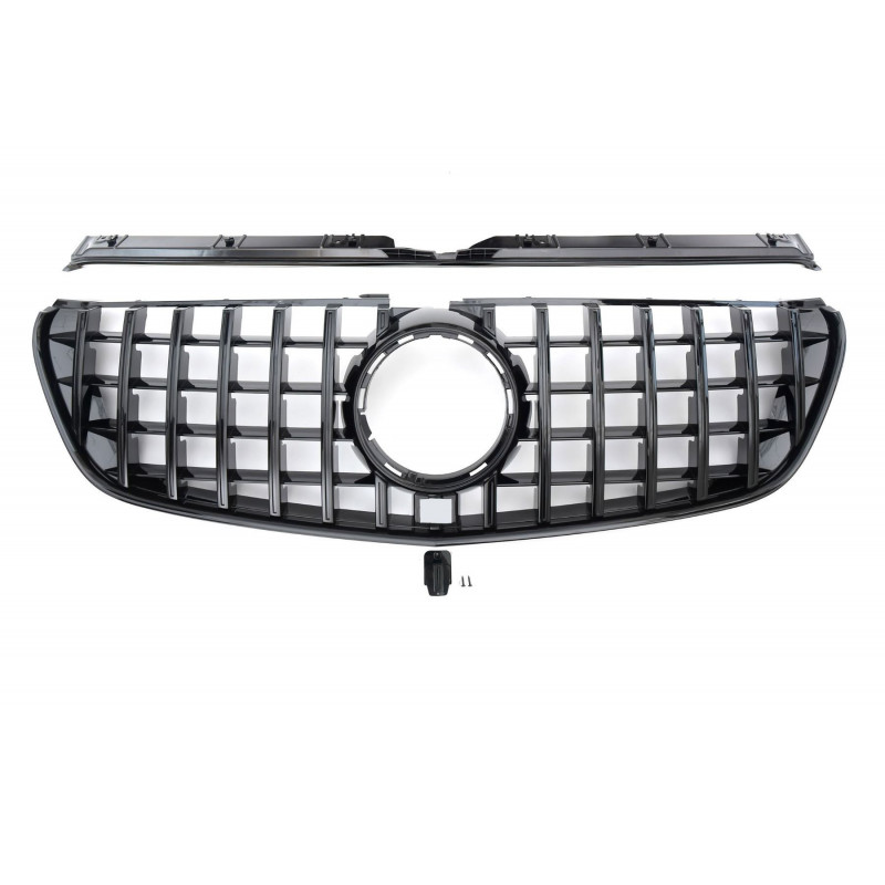 GT Black Panamericana grille for Mercedes V-Class W447