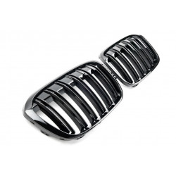 Black double stripe grille for BMW X1 F48