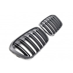Calandre double bandes Black mat pour BMW X1 F48