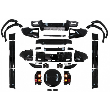Kit carrosserie Black pour Land Rover Defender 110