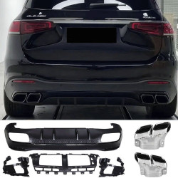 Diffuser look 63 AMG Chroom voor MERCEDES GLS X167