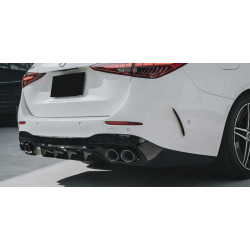 CHROME DIFFUSER LOOK C43 AMG FOR MERCEDES C-CLASS W206