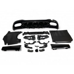 CHROME DIFFUSER LOOK C43 AMG FOR MERCEDES C-CLASS W206