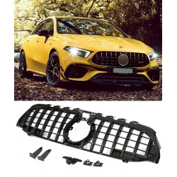 Parrilla delantera AMG A45 con aspecto negro para Mercedes Clase A W177