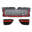Zwart-rood grillepakket voor Range Rover Sport 2005-2009 Autobiography Look
